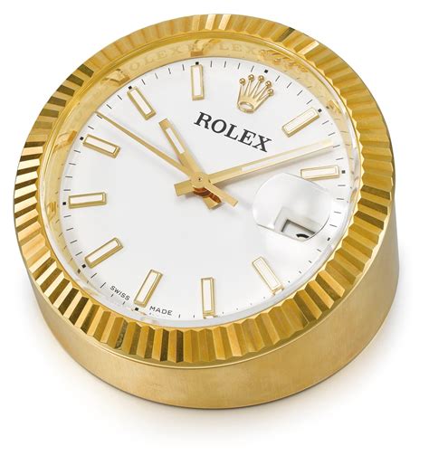 rolex desk clock